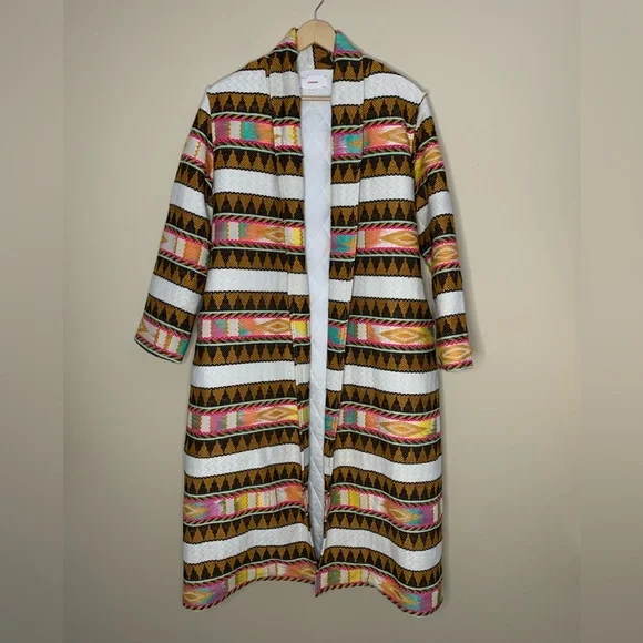 XIRENA oversized printed coat. Size XS - Picture 2 of 15